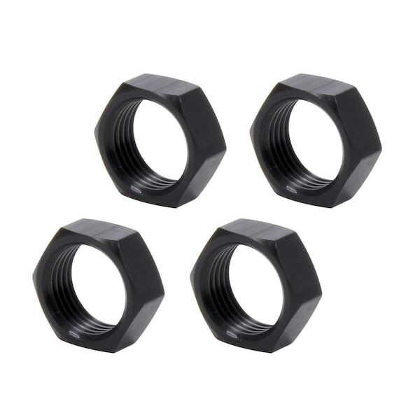 Vortex 0.63 in. 18 Left Hand Aluminum Thin OD Jam Nuts, Black, 4PK VO3637239 - main
